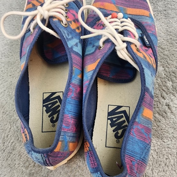 Vans Off The Wall Lace Up Shoes Multicolor Men's 7.5 Women's 9 - Picture 4 of 5